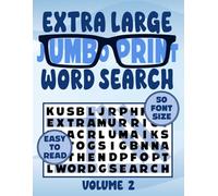 Extra Large Jumbo Print Word Search 50 Font Size - Volume 2: Easy To Read Word Find Puzzles for Older, Senior Eyes