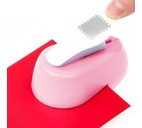 Extra Large Postage Stamp Puncher, Scalloped Frame Paper Craft Punch Tool, Manual ABS Lever Action Cutter For Scrapbooking, Card Making, DIY Journaling, Envelope Decoration For Kids & Adults