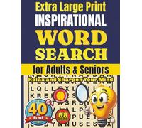 Extra Large Print Inspirational Word Search 40 pt Font: Jumbo Puzzles for Adults and Seniors- Uplifting Quotes and Positive Affirmations for Daily ... Word Search for Adults and Seniors)