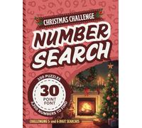 Extra Large Print Number Search Book For Seniors: Jumbo 30 Point Font Puzzles | Low Vision Activity With Easy-To-Read Text | A Hard Christmas ... Impaired Adults (Jumbo Font Number Searches)