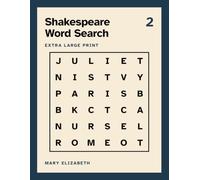 Extra Large Print Shakespeare Word Search: Word Search Books for Seniors with Dementia: 50 Easy Puzzles, One Per Page, Five Words Per Puzzle and ... for Memory Care (Golden Evening Word Search)