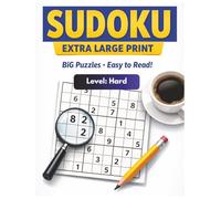Extra Large Print Sudoku for Seniors - Hard: 100 Hard Puzzles with Big Grids - Large Print Sudoku for Low Vision, Relaxation & Brain Training (Sudoku Extra Large Print for Seniors)