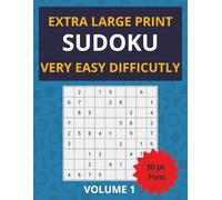 Extra Large Print Sudoku Very Easy Difficulty: Beginner Friendly Collection of Sudoku puzzles for Adults including solutions | 50 Puzzles each on their own page