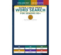Extra Large Print Word Search for Seniors 80+: Easy-to-Read Brain Games with Big Letters, Relaxing Puzzles, and Memory Boosting Activities for Elderly Adults