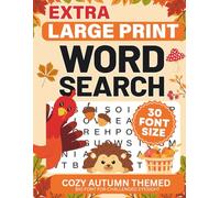 Extra Large Print Word Search: Jumbo Puzzles for Seniors and Adults with very Big Letters (30 Font Size) | Cozy Autumn Themed including Interesting ... for Visually Impaired Adults and Seniors)
