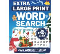 Extra Large Print Word Search: Jumbo Puzzles for Seniors and Adults with very Big Letters (30 Font Size) | Cozy Winter Themed including Interesting ... for Visually Impaired Adults and Seniors)