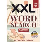 Extra Large Print Word Search Summer 2026: XXL Puzzles for Seniors and Adults in very Big Letters (Font Size 30): Jumbo Sized Word Find Book for Super ... (Healthy Happy: Large Print Word Search)