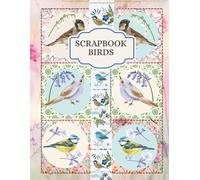 Extra large scrapbook journal with bird cutouts.: Scrap book paper ideal papercraft for kids or adults