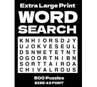 Extra Large Word Search Puzzle Book: 500 Puzzles for Gratitude, Hope, and Positivity: Extra Large 43 Font Size | Relax and recharge with this ... themes of gratitude, hope, and positivity