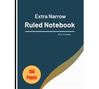 Extra Narrow Ruled Notebook: Large Micro Blank 5mm Lined Paper Journal and Notepad for Tiny & Small Handwriting | Ultra Thin Line Spacing, Compact Writing Pad, Large 8.5"x11" Journal, 150 Pages