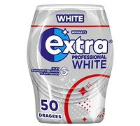 Extra Professional White - Goma de mascar sin azúcar, 1 lata, 50 grageas | Goma de mascar sin azúcar para un aliento fresco de larga duración, prácticamente en porciones para la oficina y para viajes