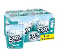 Extra Refreshers, Goma de mascar Polar Ice, 40 unidades, paquete de 4