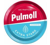 Extra Stark zuckerfrei - Pastilles allemandes pour la gorge, rafraîchissantes et sans sucre, idéales pour le bureau, la route et les moments conviviaux - Compatible avec Pulmoll - 50g
