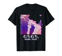 Extra Thicc Vaporwave Aesthetic Anime Boy Eboy Camiseta