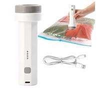 Extracción de aire, bomba de vacío de viaje, dispositivo de 3.4 x 2.1 pulgadas con potente motor, herramienta inalámbrica portátil, accesorio de equipaje con puerto tipo C, de compresión para