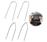 Extracción de radio de coche Llaves 4 unids Llave, extracción de desmontaje de radio de coche Herramienta de desbloqueo de radio de coche de acero inoxidable Llave de extracción para la mayoría de los