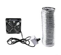 Extracción de soldadura USB con ventilador y manguera de escape, sistema de aspiración ajustable para soldador y taller de bricolaje (ventilador más 6 m pipe)
