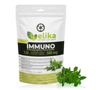 Extracto de Andrographis Paniculata Elikafoods®. 120 cápsulas naturales de 500mg. Refuerzo del sistema inmunitario, aumenta las defensas del cuerpo. 100% natural. Veganos y sin gluten.