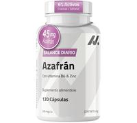 Extracto de Azafrán 45 mg 6% Crocinas y Safranal, Ánimo y B6-120 Cápsulas