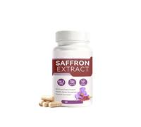 Extracto de azafrán 88,5 mg - Azafrán puro| apoya la energía y el estado de ánimo| Ojo, piel y corazón (60 granos),1Pcs