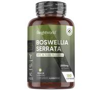 Extracto de Boswellia Serrata - 2000 mg 180 cápsulas - Suplemento Antiinflamatorio para el Cuidado de las Articulaciones