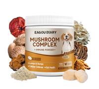 Extracto de champiñones para Perros - Suplemento de Hongos para Perros, Apoya la Salud Articular y Digestiva, Aumenta la Energía, Refuerza la Inmunidad, Mezcla de Hongos, 100g
