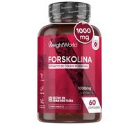 Extracto de Coleus Forskohlii (Forskolina) 1000 mg 60 Cápsulas - Superalimento 100 % Vegano Sin Estearato de Magnesio