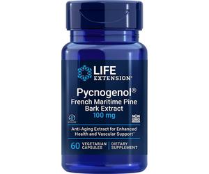 Extracto de corteza de pino marítimo francés Pycnogenol, 100mg - 60 vcaps