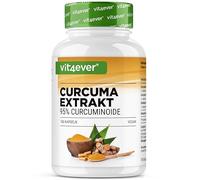 Extracto de cúrcuma - 180 cápsulas - Alta dosis con 500 mg de curcumina por dosis diaria - Con un 90% de contenido en curcumina - Sin aditivos indeseables, vegano