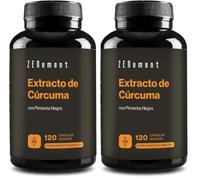 Extracto de Cúrcuma 95% Curcuminoides - con Pimienta Negra - 120 Cápsulas (Paquete de 2)