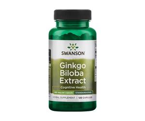 Extracto de ginkgo biloba Swanson, 60 mg (120 cápsulas)