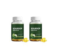 extracto de guanábana|Apoyo digestivo, inmunológico y antioxidante - Sin azúcar, sin OGM, vegano, (60 unidades),2Pcs