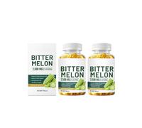Extracto de melón amargo 25:1, 2500 mg por porción, 60 unidades veganas, estandarizado al 10% de principios amargos, sin OGM,2PCS
