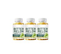 Extracto de melón amargo 25:1, 2500 mg por porción, 60 unidades veganas, estandarizado al 10% de principios amargos, sin OGM,3PCS