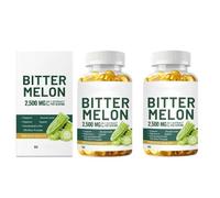 Extracto de melón amargo (2500 MG) | Ingrediente botánico | Apoya la digestión y el equilibrio|Sin gluten, sin OGM,2Pcs