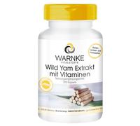 Extracto de Ñame Silvestre - 20% de Diosgenina - Contiene Vitaminas C y E, betacaroteno, zinc y selenio - 250 Cápsulas | Warnke Vitalstoffe - Calidad de farmacia alemana