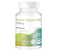 Extracto de té verde 750mg - 1500mg por dosis diaria de los cuales 225mg EGCG - 90 cápsulas - dosis alta - dosis segura - vegano - suplementos de Alemania | Vitamintrend