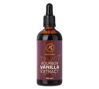 Extracto de Vainilla Bourbon - 100ml - Botella de Vidrio Oscuro con Cuentagotas - Aromas Alimentarios Concentrado por Repostería y Bebidas - Flavor Drops Liquida - Vegano - Sin Gluten