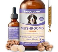Extracto líquido de champiñones para Perros - Suplemento de Hongos para Perros, Apoya la Salud Articular y Digestiva, Aumenta la Energía, Refuerza la Inmunidad, Mezcla de Hongos Líquida, 60 ml