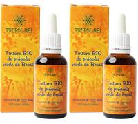 Extracto líquido de Propoleo verde de Brasil 30 ml - BIO. Tintura madre. 100% Natural, Sin gluten, 25% peso/volumen. (Paquete de 2)