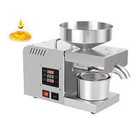 Extractor automático de aceite de acero inoxidable 304 expulsor de aceite caliente/frío con pantalla LCD para judías de olivo cacahuetes sésamo semillas de girasol nueces hogar y comunicación