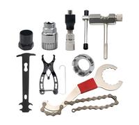 Extractor Bielas Bicicleta Juegos de herramientas for reparación bicicletas, rompecadenas, extractor manivela, regla medición cadena bicicleta, extracción del volante, for ciclismo al aire libre(Kit3)