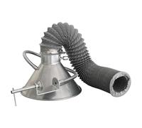 Extractor campana extractora de humos de soldadura industrial para soldadura brazo extractor laboratorio sistema de humo absorbedor de extracción de aire purificador (100-225mm con 2m tubo de pvc)