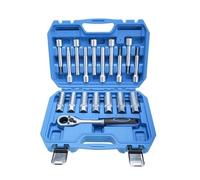 Extractor Cojinetes Juego de 18 llaves de vaso de 1/2" para amortiguador de suspensión y buje de dirección, universales, para extracción de amortiguadores. Herramientas para el cojinete de ruedas