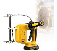 Extractor De Abejas, Agitador Eléctrico Para Colmenas, 9 Velocidades (600-2000 Bpm), Batería De 2000 Mah, Limpia 2000 Cuadros, Pinza Dentada De 25-30 Mm, Mango Ergonómico(Yellow,2 Battery)