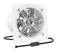 Extractor de aire de pared de 8 pulgadas for cocina y baño, 576 CFM, herramienta de ventilación, interruptor de encendido y apagado, fácil instalación, flujo de aire rápido.