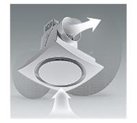 Extractor de aire para vehículos recreativos, Ventilador De Escape Placa Refuerzo Aluminio Tipo Techo Tubería Ingeniería Baño Hotel Ventilación Integrado(LFCV-16DB)