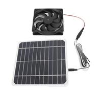 Extractor de Aire Solar de 20 W, Ventilador de Ventilación Portátil Silencioso con Panel Solar Monocristalino para Gallinero, Casa de Mascotas