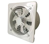 Extractor de Aire Ventilación industrial extractor de metal axial de escape axial ventilador de aire ventilador con rejilla y válvula de retención bajo ruido en funcionamiento estable, blanco Ventilad