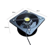 Extractor de Aire Ventilador de ventilación 16 Pulgadas Alta Velocidad Tipo Pared Rotor Externo Potente Extractor Cocina Industrial Ventilador Escape Potencia Ventilador de Piso